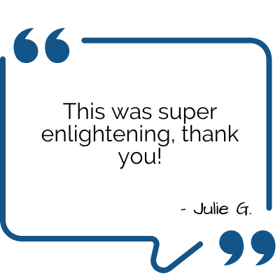 Feedback - Julie G.