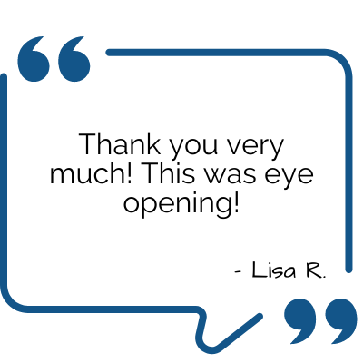 Feedback - Lisa R..